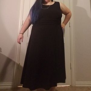 Flowy black dress